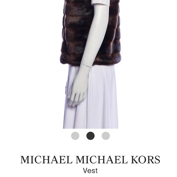 MICHAEL KORS FAUX FUR VEST NWOT LARGE - Picture 16 of 16
